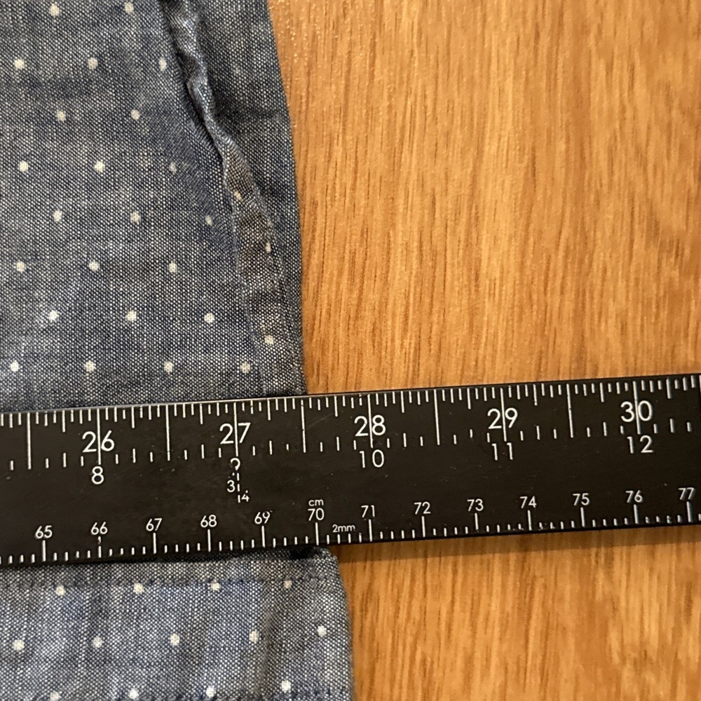 Bonobos Fit To Go Places Shirt Men's Medium (Short) Tailored Fit Blue Polka Dot - Picture 4 of 7
